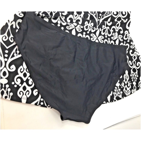 Dokotoo Summer Patchwork Open Back Tankini - Picture 6 of 7